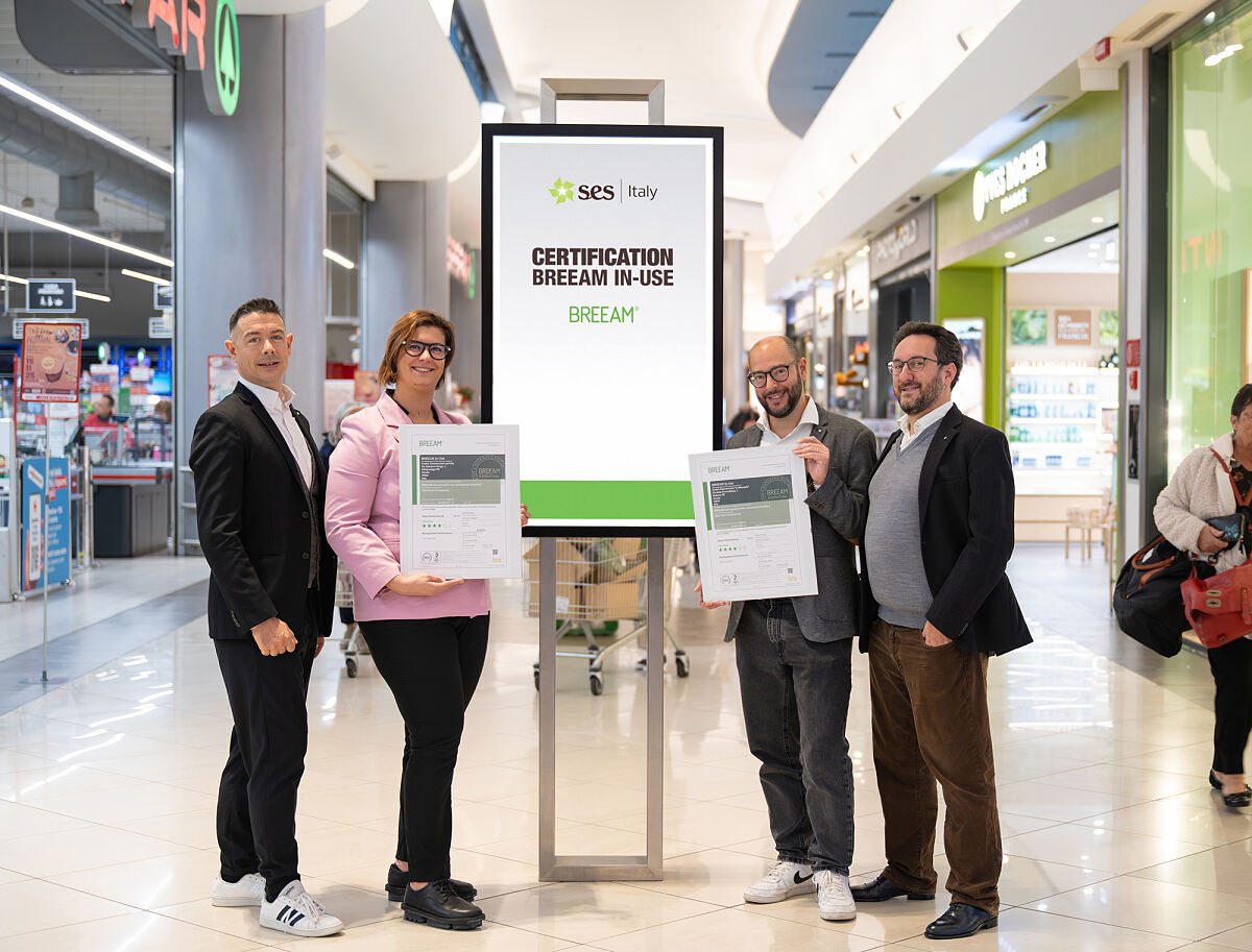 BREEAM In-Use Zertifizierung für die beiden italienischen SES Malls IPERCITY und LE BRENTELLE in Padua 