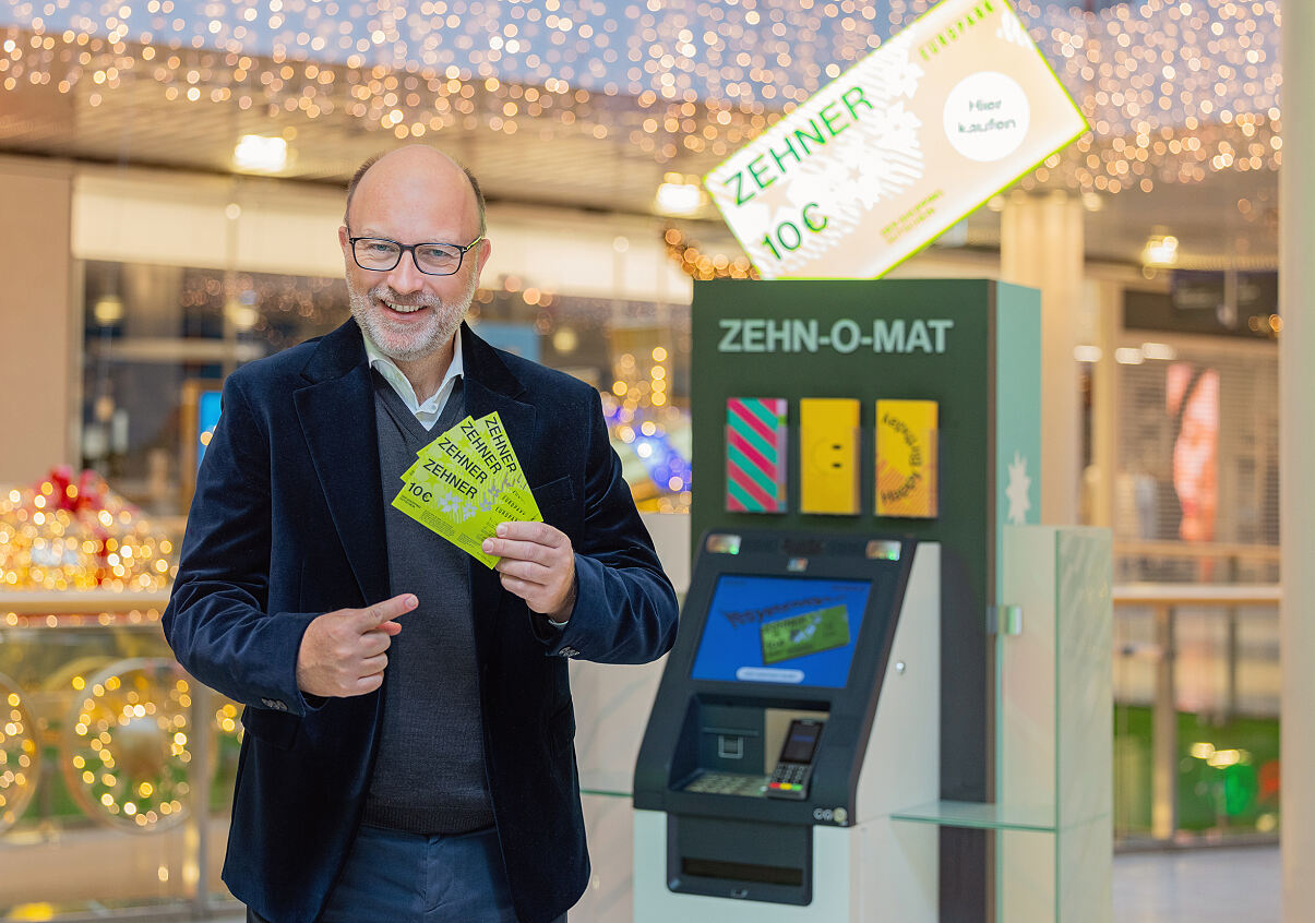 SES CEO Christoph Andexlinger: SES verzeichnet ein erfreuliches Wachstum beim ZEHNER-Gutscheinverkauf.
